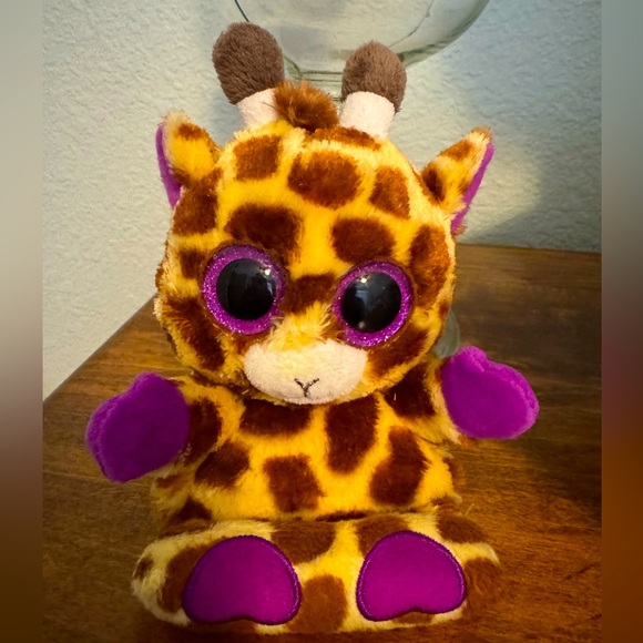 TY Beanie Boos Peek-A-Boo 4" JESSE the Giraffe Phone Holder - Picture 1 of 2